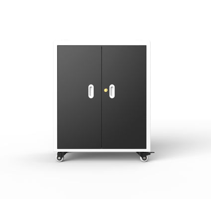 30 Cổng Tủ sạc máy tính xách tay với 4 bánh và phanh 720 * 530 * 940mm Kích thước 70kg Trọng lượng ổ cắm điện AC Thẻ sạc