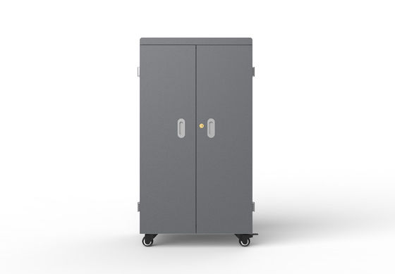 Tủ sạc máy tính bảng dung lượng lớn, đầu vào 100-250V, đầu ra 5V 2A, kích thước 670x500x1320mm, xe đẩy sạc USB Type-C