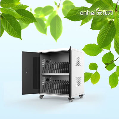 Tủ sạc máy tính xách tay 30 Bay với khóa và chìa khóa Fan làm mát và bánh xe tiêu chuẩn y tế Đức