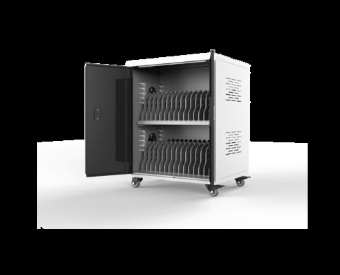 Laptops Charging Cabinet 30 AC Power Sockets Directly Charging Cart 