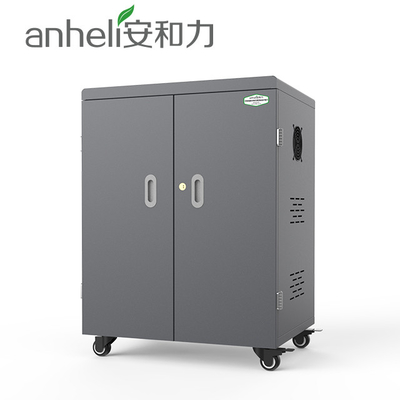 Tủ sạc thông minh 8S màu xám đen cho trường học Máy tính bảng 54 chiếc