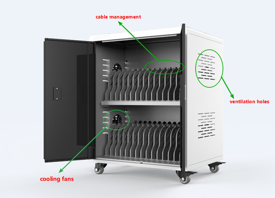 Anheli 2 kệ Trạm xe đẩy sạc Chromebook cho lớp học CCC